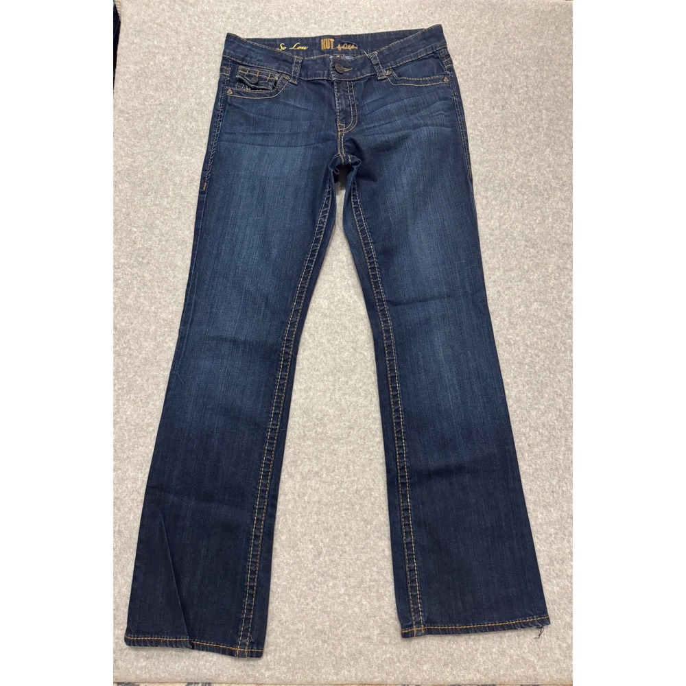 Kut from the Kloth So Low Bootcut Jeans Dark Wash Size 10 Low Rise